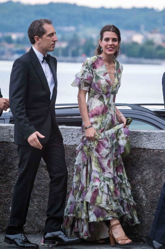 Charlotte Casiraghi et son compagnon Gad Elmaleh ne sont jamais apparus ensemble durant le Grand Prix de Monaco. Ici, lors de la soirée de mariage de Pierre Casiraghi et Beatrice Borromeo sur les Iles Borromées, sur le Lac Majeur, Italie, le 1er août 2015. 