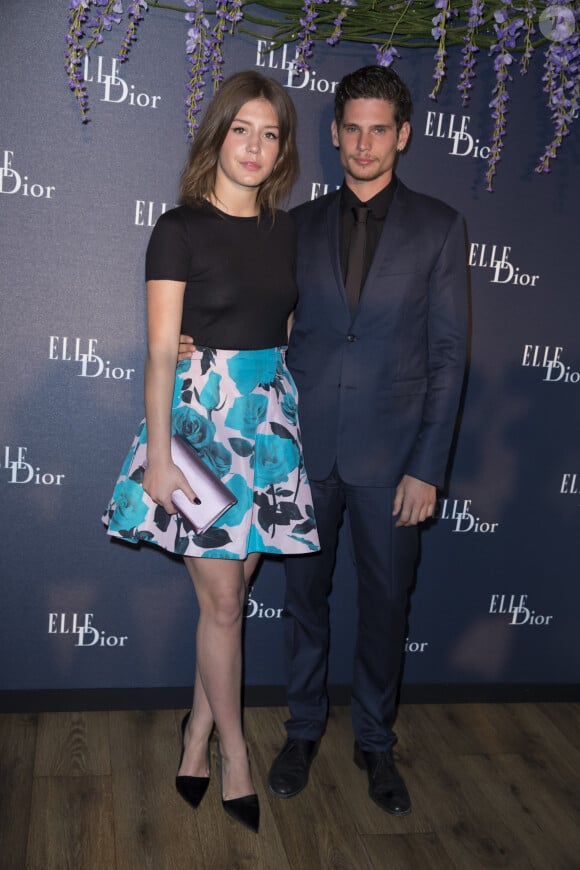 Adèle Exarchopoulos et Jérémie Laheurte - Photocall de la soirée "Dior et Elle magazine" à l'occasion du 67ème festival du film de Cannes à Cannes le 18 mai 2014. 