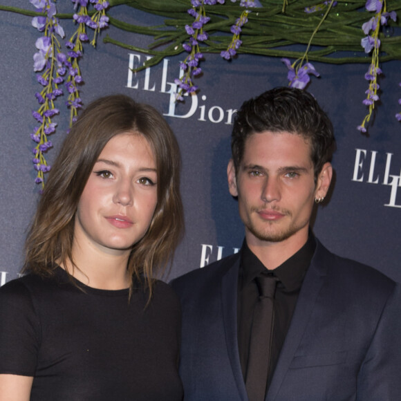 Adèle Exarchopoulos et Jérémie Laheurte - Photocall de la soirée "Dior et Elle magazine" à l'occasion du 67ème festival du film de Cannes à Cannes le 18 mai 2014. 