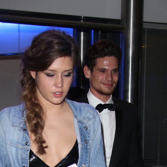 Les deux ex étaient tombés amoureux sur le tournage du film 
Adèle Exarchopoulos et Jérémie Laheurte - People à la sortie du Palais des Festivals après la 67ème cérémonie du festival du film de Cannes, le 14 mai 2014. 