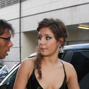 Adèle Exarchopoulos - People à la sortie du Palais des Festivals après la 67ème cérémonie du festival du film de Cannes, le 14 mai 2014. 