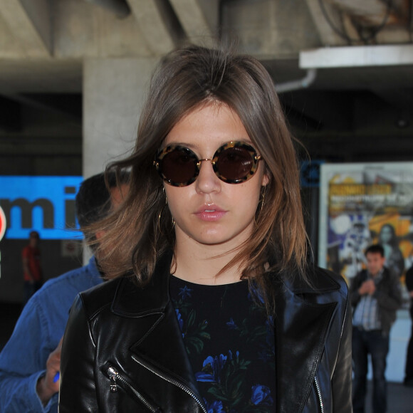 Adèle Exarchopoulos - Arrivées des people à l'aéroport de Nice pour le 67ème festival du film de Cannes. Le 14 mai 2014 