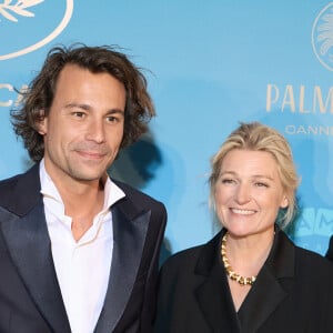 Bertrand Chameroy, Anne-Elisabeth Lemoine - Photocall du dîner d'ouverture du 77ème Festival International du Film de Cannes, au Carlton. Le 14 mai 2024 © Borde-Jacovides-Moreau / Bestimage 