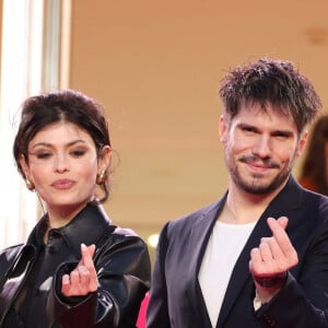 Pierre Niney, Leslie Medina, François Civil , Louise Coldefy - Projection de la série "Fiasco" lors de la 7ème saison de 'CanneSeries' à Cannes le 8 avril 2024. © Denis Guignebourg/Bestimage 