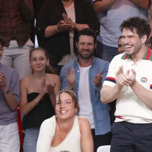 Exclusif - Gilles Lellouche, Adèle Exarchopoulos, François Civil, Mallory Wanecque sur le plateau de l'émission "C à vous" lors du 77ème Festival International du Film de Cannes le 22 mai 2024. © Jack Tribeca / Bestimage 