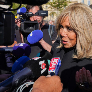 Brigitte Macron - Obsèques de l'ancien maire de Marseille Jean-Claude Gaudin à la cathédrale Sainte-Marie major de Marseille, France, le 23 mai 2024. © Jean-René Santini/Bestimage 