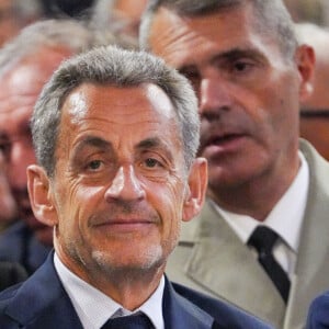 Nicolas Sarkozy - Obsèques de l'ancien maire de Marseille Jean-Claude Gaudin à la cathédrale Sainte-Marie major de Marseille, France, le 23 mai 2024. © Jean-René Santini/Bestimage 