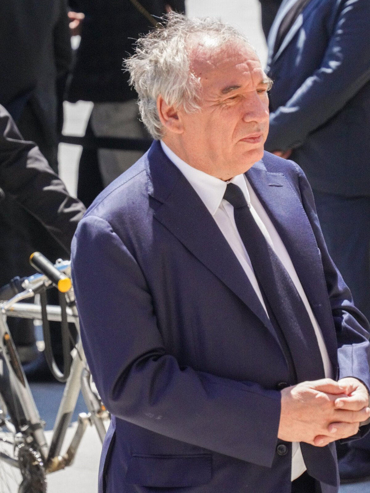 Photo François Bayrou Obsèques de l'ancien maire de Marseille Jean