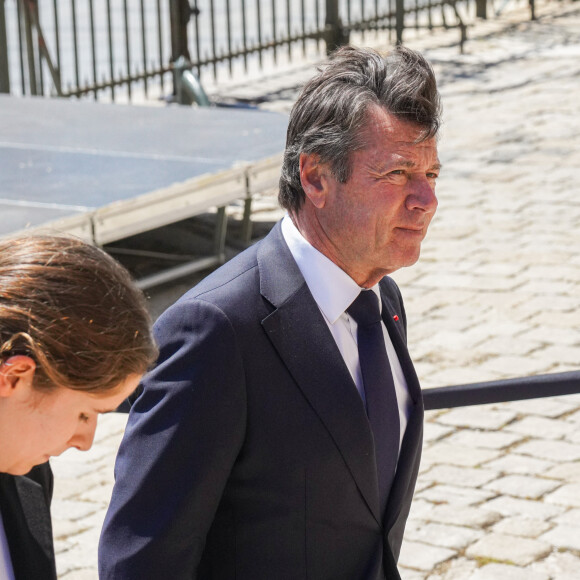 Christian Estrosi - Obsèques de l'ancien maire de Marseille Jean-Claude Gaudin à la cathédrale Sainte-Marie major de Marseille, France, le 23 mai 2024. © Jean-René Santini/Bestimage 