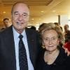 Jacques et Bernadette Chirac lors de l'inauguration de l'exposition "Dior la passion créatrice" dans le musée du président Chirac à Sarran le 20 mars 2010