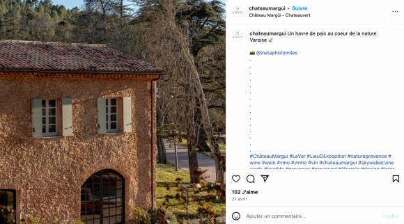 Le cinéaste a également développé un business d'hébergements haut de gamme sur place
Le Château Margui est un vignoble qui fait partie du groupe Skywalker Vineyards du réalisateur George Lucas.