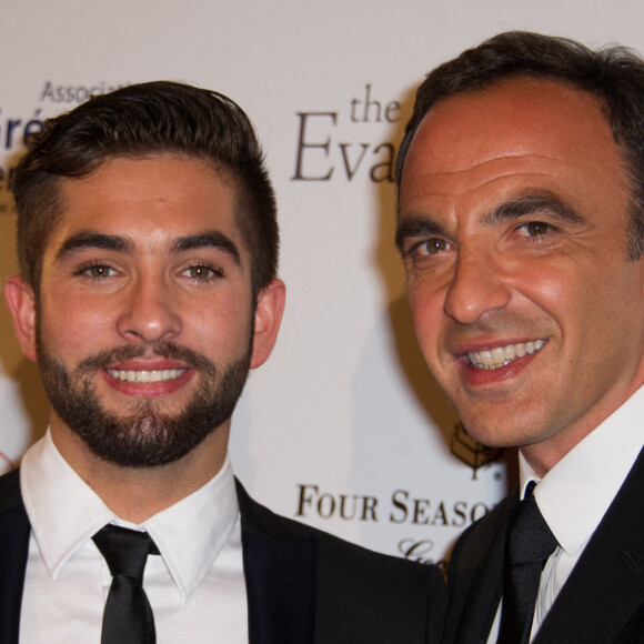 Nikos Aliagas et Kendji assistent au gala de charité Global Gift qui s'est tenu au Four Seasons Hotel George V à Paris, le 12 mai 2014. Thierry Orban/ABACAPRESS.COM