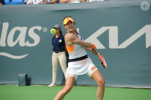 Alizé Cornet - Alizé Cornet dispute la finale du tournoi Jasmin Open Monastir 2022 à la belge Elise Mertens le 9 octobre 2022. © Chokri Mahjoub/ZUMA Press Wire / Bestimage  October 9, 2022, Monastir, Tunisia: AlizÅ½ Cornet (France) in action....AlizÅ½ Cornet (France) vs Elise Mertens (Belgium) during the Final of the Tennis tournament jasmin open Monastir 2022 