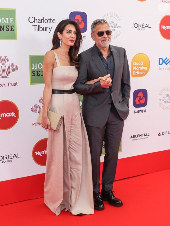 Amal et George Clooney à la soirée "Prince's Trust et TKMaxx & Homesense Awards 2023" au Théâtre Royal Drury Lane à Londres le 16 mai 2023.