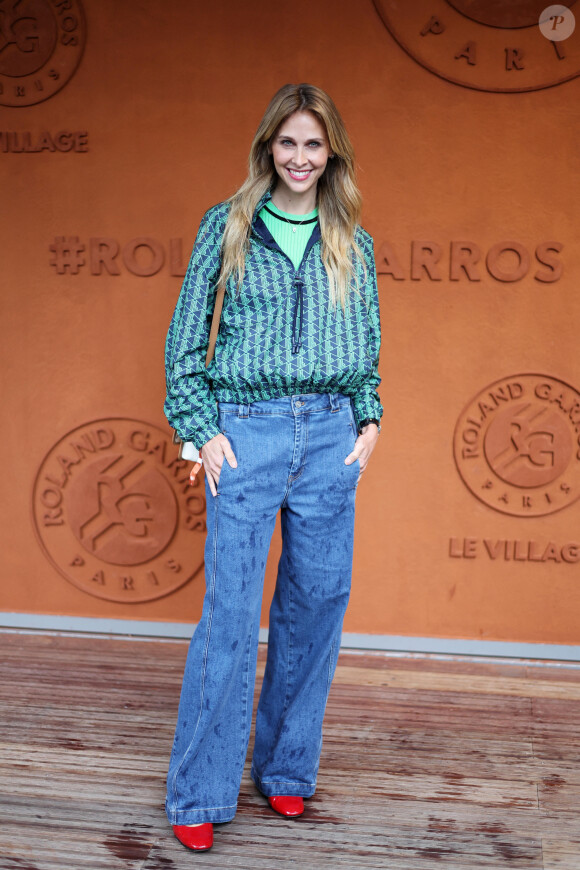 Ophélie Meunier - Les célébrités au village lors des Internationaux de France de tennis de Roland Garros 2024 à Paris. Le 29 mai 2024. © Jacovides-Moreau / Bestimage 