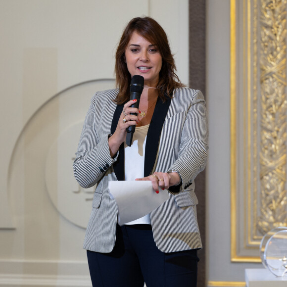 Julie Vignali - Le Président de la République française E.Macron et la première dame B.Macron remettent les prix "Non au Harcèlement 2024" au palais de l'Elysée à Paris, le 29 mai 2024. © Raphaël Lafargue / Pool / Bestimage 