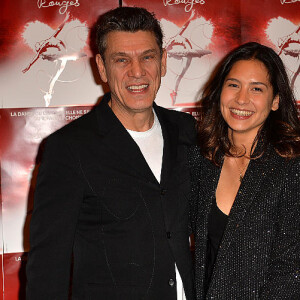 Marc Lavoine et son ex-compagne Line Papin au photocall de la générale de presse du spectacle musicale "Les Souliers Rouges" aux Folies Bergères à Paris, France, le 4 février 2020. © Veeren/Bestimage