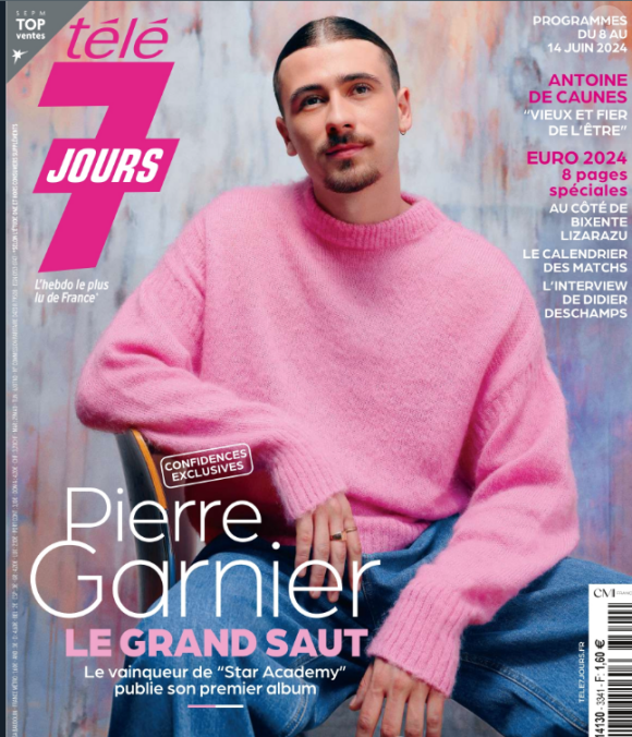 Il est à l'honneur dans la nouvelle édition de "Télé 7 Jours"
Couverture de Télé 7 Jours avec Pierre Garnier, édition du 3 juin 2024