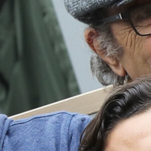 Louise Monot et son compagnon Samir Boitard dans les tribunes lors des internationaux de tennis de Roland Garros à Paris, France, le 30 mai 2019. © Jacovides-Moreau/Bestimage 