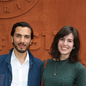 Louise Monot et son compagnon Samir Boitard - Les célébrités au village des internationaux de tennis de Roland Garros à Paris le 4 juin 2017. © Dominique Jacovides-Cyril Moreau/Bestimage