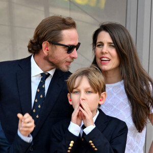 Raphael Elmaleh, Andréa Casiraghi, Sacha Casiraghi, Charlotte Casiraghi Rassam et Tatiana Santo Domingo lors du Grand Prix de Formule 1 (F1) de Monaco, le 26 mai 2024. © Bruno Bebert/Bestimage