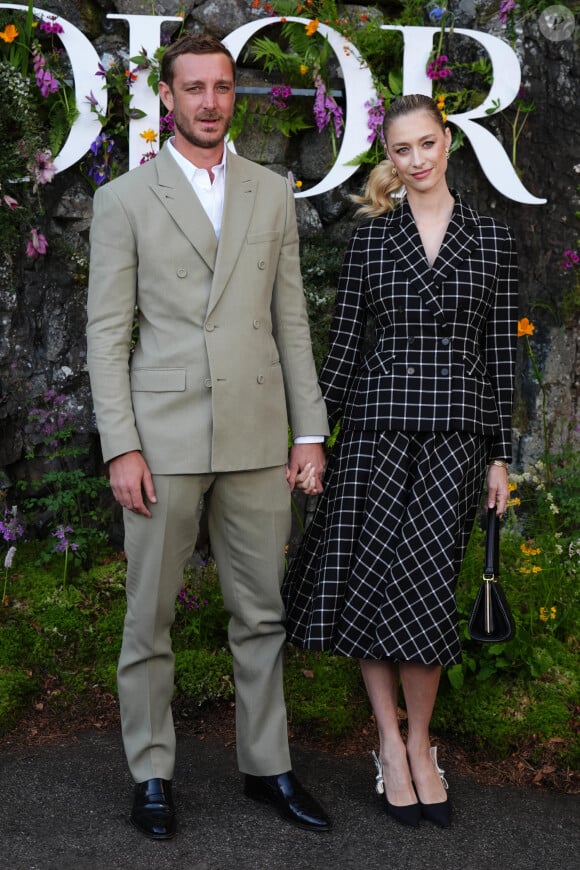 Pierre Casiraghi et Beatrice Borromeo lors de la croisière Dior 2025 au Drummond Castle dans le Perthshire en Ecosse, le 3 juin 2024. © Andrew Milligan/PA Wire