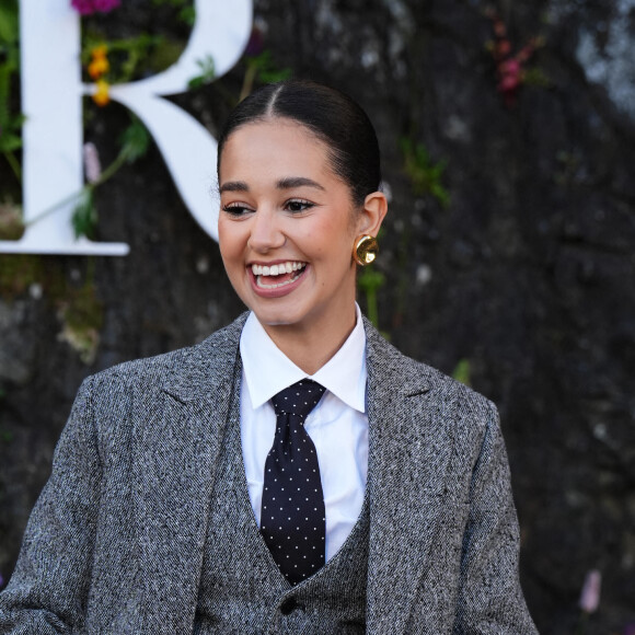 Lena Mahfouf lors de la croisière Dior 2025 au Drummond Castle dans le Perthshire en Ecosse, le 3 juin 2024. © Andrew Milligan/PA Wire