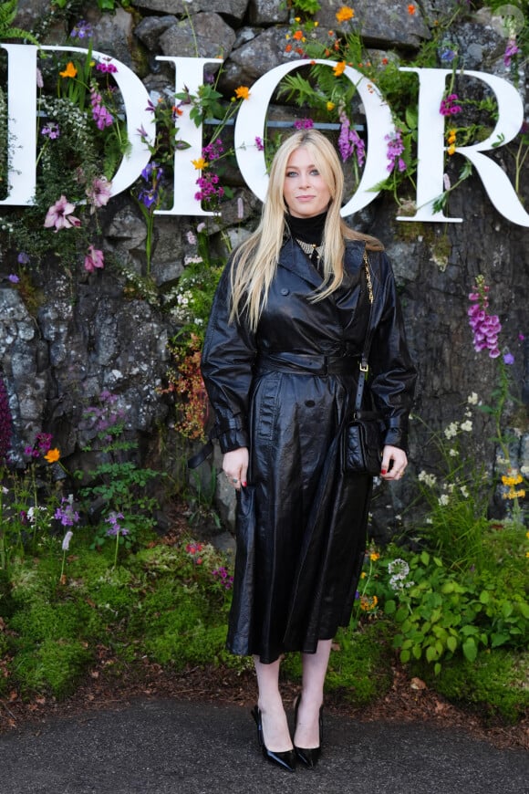 Clementine Poppy De Vere Drummond lors de la croisière Dior 2025 au Drummond Castle dans le Perthshire en Ecosse, le 3 juin 2024. © Andrew Milligan/PA Wire