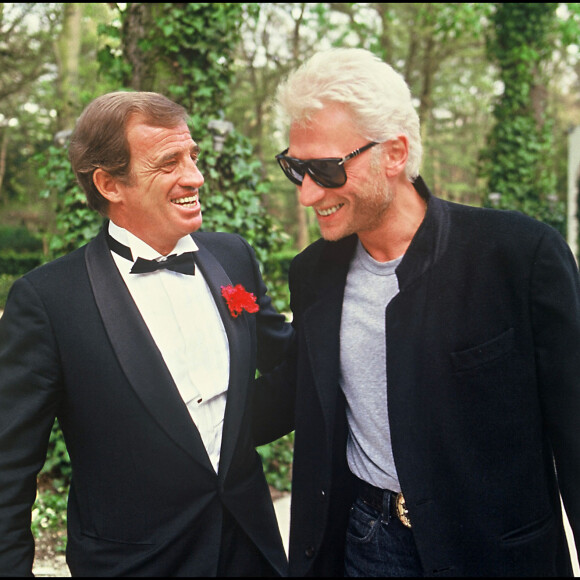 Jean-Paul Belmondo et Johnny Hallyday