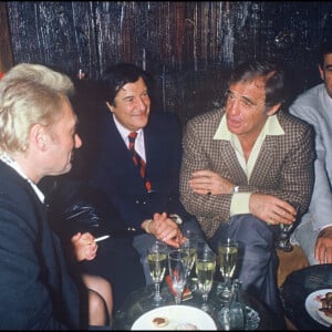 Johnny Hallyday et Jean-Paul Belmondo en 1986