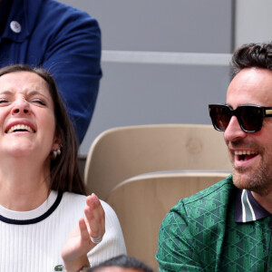 Camille Combal et Camille Lellouche sont venus ensemble
 
Camille Lellouche et Camille Combal - Les célébrités dans les tribunes des Internationaux de France de tennis de Roland Garros 2024 à Paris. Le 5 juin 2024. © Jacovides-Moreau/Bestimage