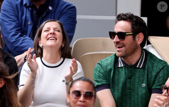 Camille Combal et Camille Lellouche sont venus ensemble
 
Camille Lellouche et Camille Combal - Les célébrités dans les tribunes des Internationaux de France de tennis de Roland Garros 2024 à Paris. Le 5 juin 2024. © Jacovides-Moreau/Bestimage