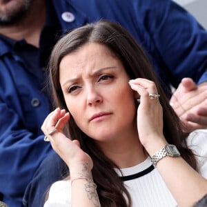 Camille Lellouche - Les célébrités dans les tribunes des Internationaux de France de tennis de Roland Garros 2024 à Paris. Le 5 juin 2024. © Jacovides-Moreau/Bestimage