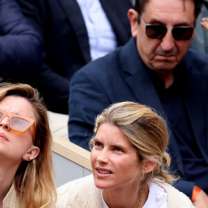 Cécile Cassel et Alice Taglioni - Les célébrités dans les tribunes des Internationaux de France de tennis de Roland Garros 2024 à Paris. Le 5 juin 2024. © Jacovides-Moreau/Bestimage