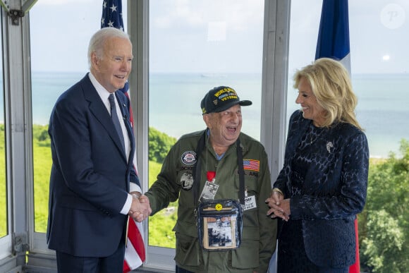 Joe et Jill Biden à Colleville-sur-Mer pour les 80 ans du Débarquement le 6 juin 2024  © Adam Schultz/White House/Planet Pix via ZUMA Press/Bestimage