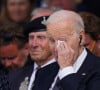 A essuyé quelques larmes
Joe Biden à Omaha Beach à Saint-Laurent-sur-Mer pour les 80 ans du Débarquement le 6 juin 2024. Photo by Jordan Pettitt/PA Wire/ABACAPRESS.COM