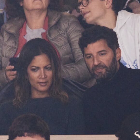 Elle partage aujourd'hui sa vie avec un journaliste connu mais ne veut pas en dire plus...Aurélie Casse, Guest dans les tribunes des Internationaux de France de tennis de Roland Garros 2024 à Paris, France, le 1er juin 2024. © Jacovides-Moreau/Bestimage 