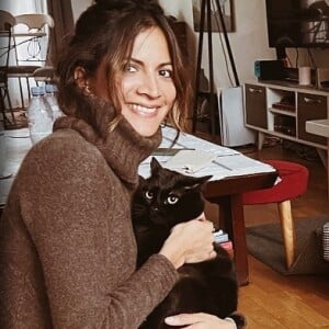 Aurélie Casse avec son chat Jojo et son chien Jango sur son Instagram ©aurelie.casse