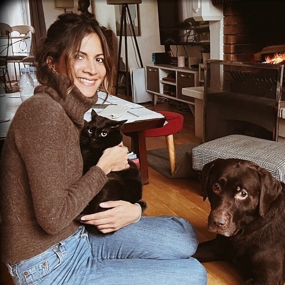 Aurélie Casse avec son chat Jojo et son chien Jango sur son Instagram ©aurelie.casse