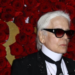 Karl Lagerfeld à la soirée WWD Honors à New York le 24 octobre 2017.