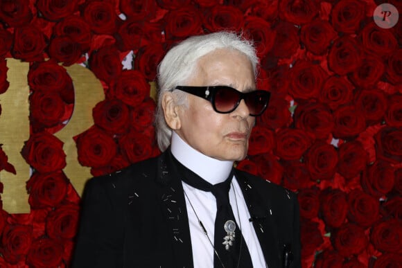 Karl Lagerfeld à la soirée WWD Honors à New York le 24 octobre 2017.