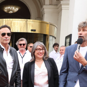 Exclusif - Mathilde Seigner, Anthony Delon - Arrivées au photocall de la 3ème édition du Festival du Cinéma Français et de la Gastronomie d'Aix-les-Bains. Le 8 juin 2024 © Denis Guignebourg / Bestimage 