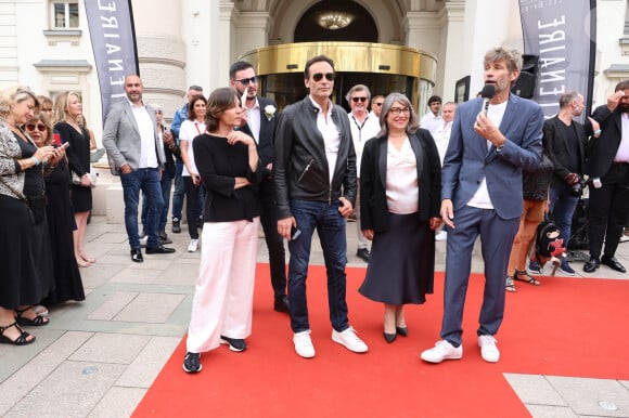 Exclusif - Mathilde Seigner, Anthony Delon - Arrivées au photocall de la 3ème édition du Festival du Cinéma Français et de la Gastronomie d'Aix-les-Bains. Le 8 juin 2024 © Denis Guignebourg / Bestimage 