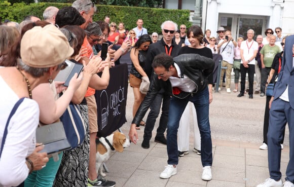 Exclusif - Mathilde Seigner, Anthony Delon - Arrivées au photocall de la 3ème édition du Festival du Cinéma Français et de la Gastronomie d'Aix-les-Bains. Le 8 juin 2024 © Denis Guignebourg / Bestimage 