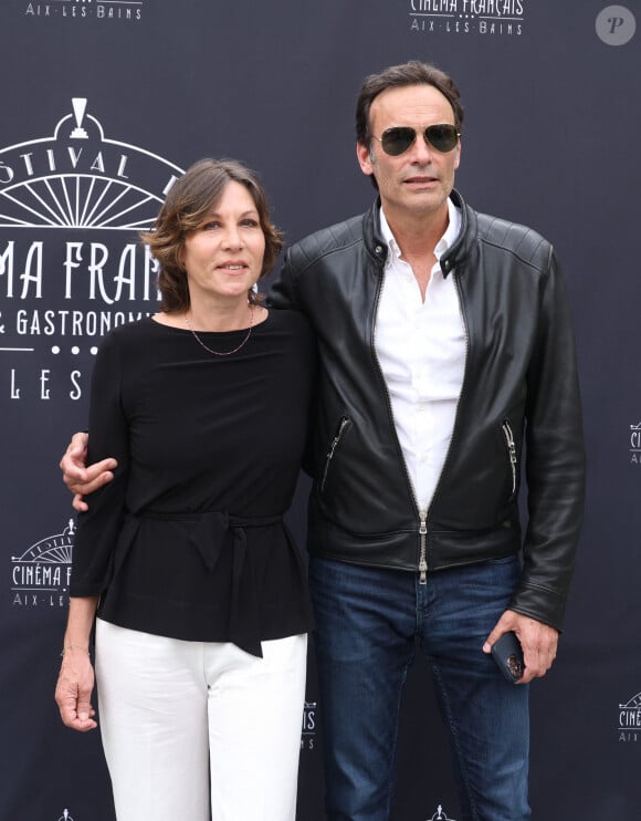 Exclusif - Mathilde Seigner, Anthony Delon - Photocall de la 3ème édition du Festival du Cinéma Français et de la Gastronomie d'Aix-les-Bains. Le 8 juin 2024 © Denis Guignebourg / Bestimage 