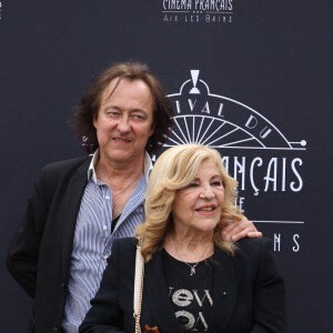 Exclusif - Jean-Christophe Molinier et sa femme Nicoletta - Photocall de la 3ème édition du Festival du Cinéma Français et de la Gastronomie d'Aix-les-Bains. Le 8 juin 2024 © Denis Guignebourg / Bestimage 