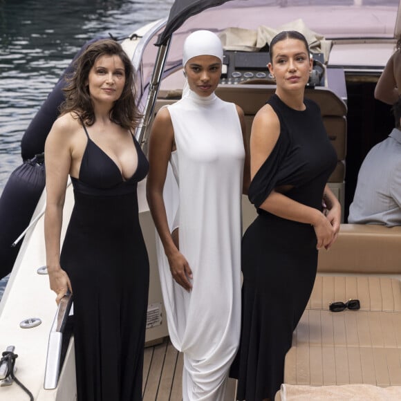 Laetitia Casta, Tina Kunakey, Adèle Exarchopoulos et François Civil - Arrivées au défilé de mode Jacquemus Cruise "La Casa" à la Casa Malaparte à Capri, Italie, le 10 juin 2024. © Borde-Da Silva/Bestimage 