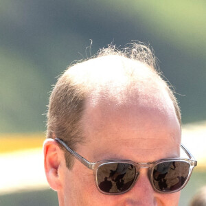 Le prince William, prince de Galles, visite la plage de Fistral, le 9 mai 2024. 