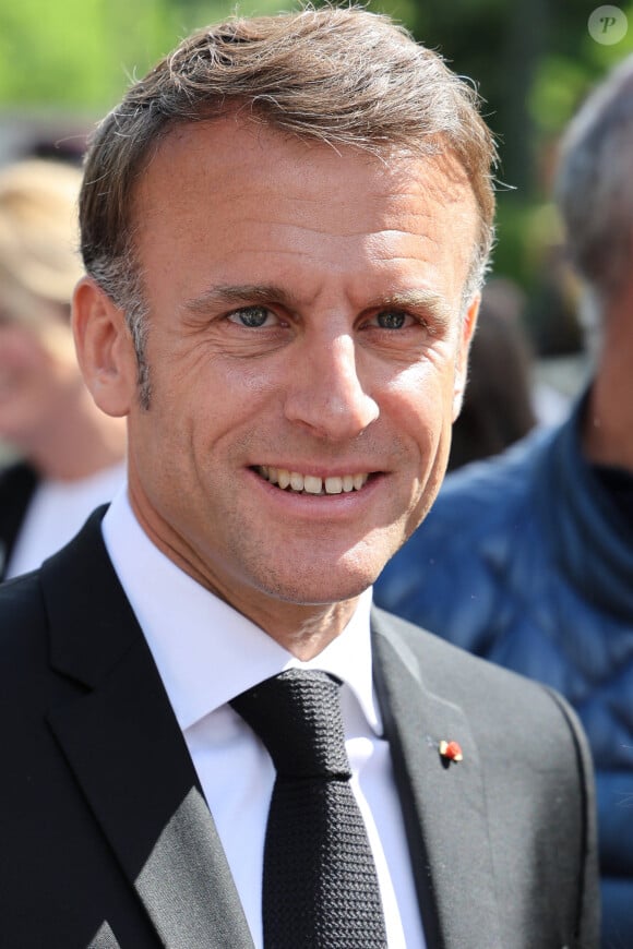 President Emmanuel Macron in Tulle to commemorate the slaughter and deportation of hundreds inhabitants by the german army during World War II. In Tulle, France on June 10, 2024. © Jean-Marc Haedrich/Pool/Bestimage