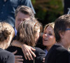 Et tous les deux ont pu saluer les enfants des défunts. 
Christian Estrosi - Hommage public à Annie et Ben Vautier sur la promenade du Paillon à Nice, France, 13 juin 2024. Photo by Shootpix/ABACAPRESS.COM